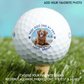 Best DOG DAD by Par Gepersonaliseerd PAW Foto afdr Golfballen
