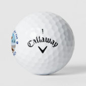 Best DOG DAD by Par Gepersonaliseerd PAW Foto afdr Golfballen (Logo)