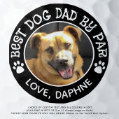 BEST DOG DAD BY PAR Pawprints Foto Aangepaste kleu Golfballen