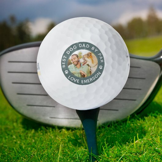 Best Dog Dad by Par Photo Golfballen