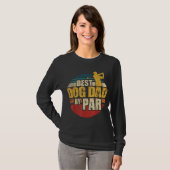 Best Dog Dad by Par Retro Golf Player T-shirt (Voorkant volledig)