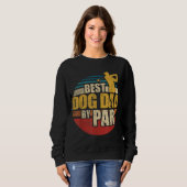 Best Dog Dad by Par Retro Golf Player Trui (Voorkant volledig)