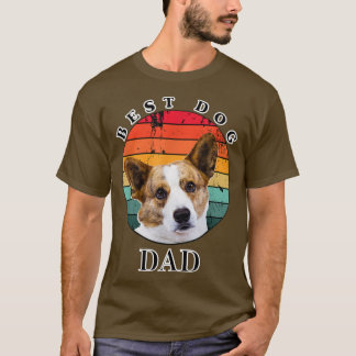 Best Dog Dad Cardigan Welsh Corgi T-shirt