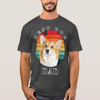 Best Dog Dad Corgi  T-shirt