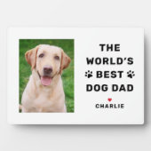 Best Dog Dad Custom Photo Pet Lover Fotoplaat (voorkant)