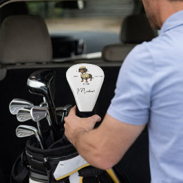 Best Dog Dad Dachshund Name Text Golf Head Cover