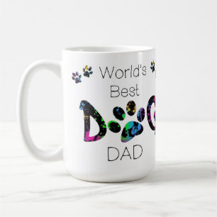 Best Dog Dad - Dog Fathers Day - Dog Paw Koffiemok