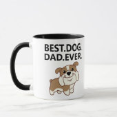 Best Dog Dad - English Bulldog Puppy Mok (Links)