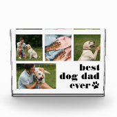 Best Dog Dad Ever Collage Fotoblokken (Voorkant)