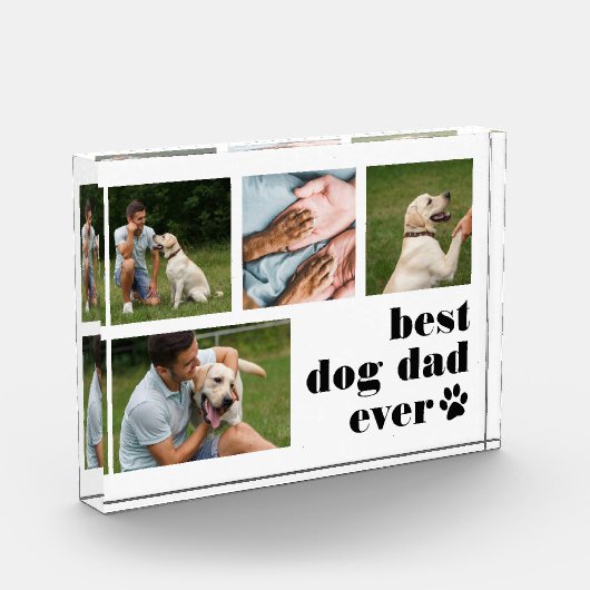 Best Dog Dad Ever Collage Fotoblokken (Links)