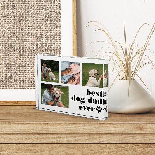 Best Dog Dad Ever Collage Fotoblokken