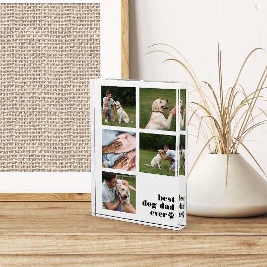 Best Dog Dad Ever Collage Fotoblokken