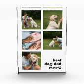 Best Dog Dad Ever Collage Fotoblokken (Voorkant)
