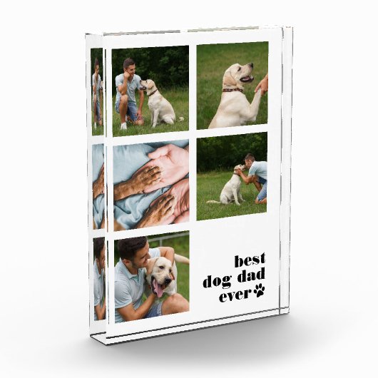 Best Dog Dad Ever Collage Fotoblokken (Links)