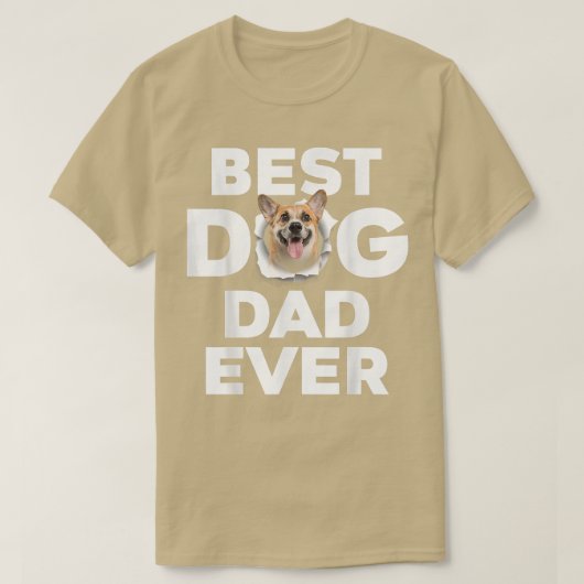 Best Dog Dad Ever Corgi Lovers T-shirt (Design voorkant)
