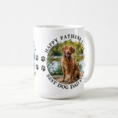 Best Dog Dad ever Custom Pet Photo Fathers Day Koffiemok (Voorkant rechts)