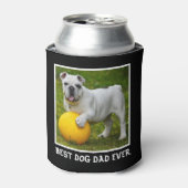 Best Dog dad Ever Custom Photo, dad gift, Blikjeskoeler (Blikje Voorkant)