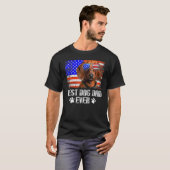 Best Dog Dad Ever Dachshund T-shirt (Voorkant volledig)