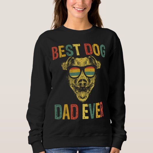 Best Dog Dad Ever Dog Daddy  Fathers Day Trui (Voorkant)