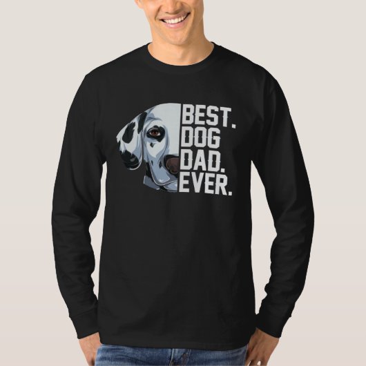 Best Dog Dad Ever  Dog Dalmatian  Costume T-shirt (Voorkant)