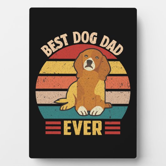 Best Dog Dad Ever  Fotoplaat (voorkant)