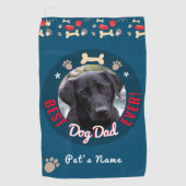 Best Dog Dad Ever Fun Golfhanddoek (Voorkant)