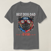 Best Dog Dad Ever Funny Dog Dad Lover Father's D T-shirt (Design voorkant)