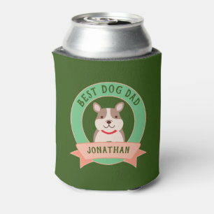 Best Dog Dad ever Funny French Bulldog Puppy Dog Blikjeskoeler