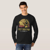 Best Dog Dad Ever German Shepherd Retro Puppy  Des T-shirt (Voorkant volledig)