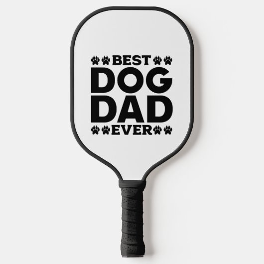 Best Dog Dad Ever - Hondenliefhebber & Hondeneigen Pickleball Paddle (Voorkant)