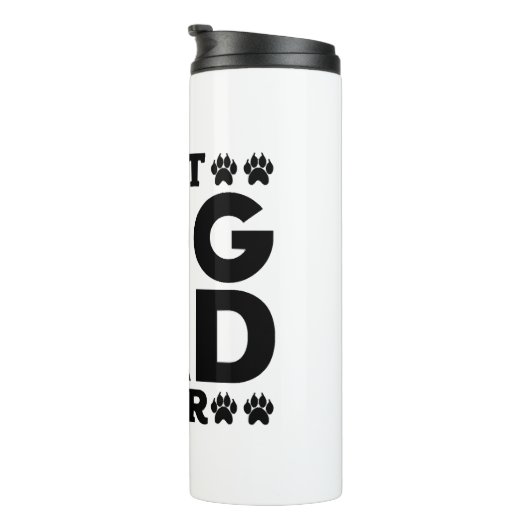 Best Dog Dad Ever - Hondenliefhebber & Hondeneigen Thermosbeker (Geroteerd rechts)