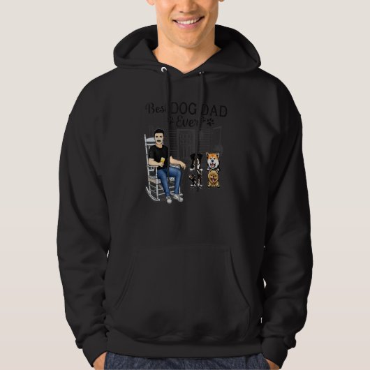 Best Dog Dad Ever Hoodie (Voorkant)