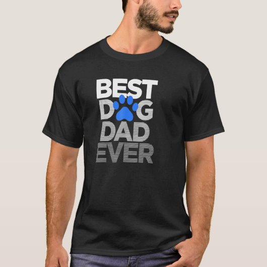 Best Dog Dad Ever Husband Vaderdag T-shirt (Voorkant)