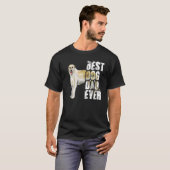 Best Dog Dad Ever Irish Wolfhound Dog T-shirt (Voorkant volledig)