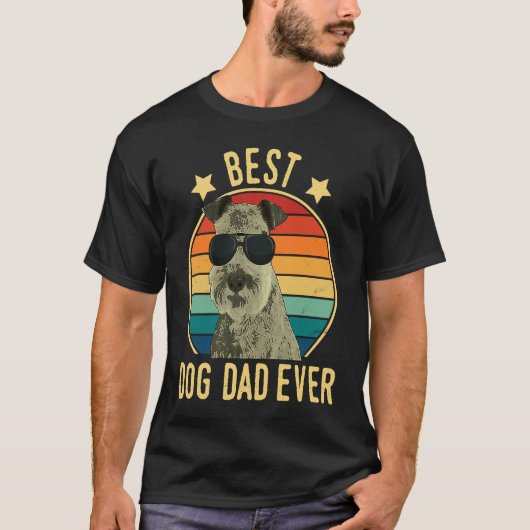 Best Dog Dad Ever Lakeland Terrier Father's Day T-shirt (Voorkant)