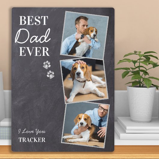 Best Dog Dad Ever Pet Photo Vaderdag Fotoplaat