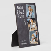 Best Dog Dad Ever Pet Photo Vaderdag Fotoplaat (Zijkant)