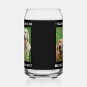 Best Dog Dad Ever Photo Black Blikvorm Glas (Links)