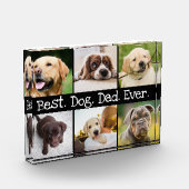 Best Dog Dad Ever Photo Collage in Black and White Fotoblokken (Links)