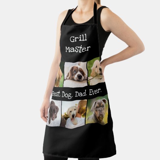 Best Dog Dad Ever Photo Collage in Black and White Schort (Insitu)