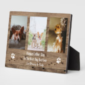Best Dog Dad ever Photo Fathers Day Fotoplaat (Zijkant)