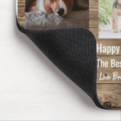 Best Dog Dad ever Photo Fathers Day Muismat (Hoek)