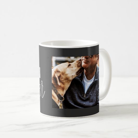 Best Dog Dad Ever Photo Mok (Voorkant rechts)