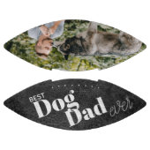 Best Dog Dad Ever Retro Photo Football (Panelen)