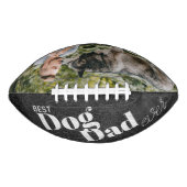 Best Dog Dad Ever Retro Photo Football (Voorkant)