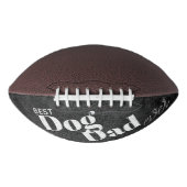 Best Dog Dad Ever Retro Typografie American Football (Voorkant)