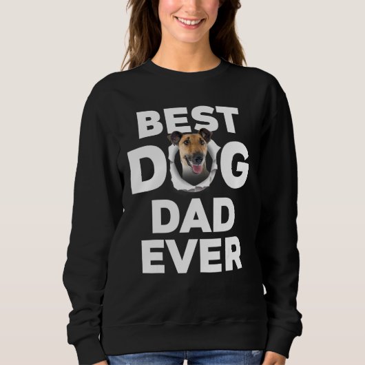 Best Dog Dad Ever Smooth Fox Terrier Trui (Voorkant)