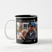 Best Dog Dad Ever Vaderdag Custom Photo Two-T Tweekleurige Koffiemok (Links)