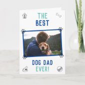 Best Dog Dad ever Vaderdag Kaart (Voorkant)