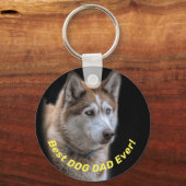 Best Dog Dad Ever Vaderdag Sleutelhanger (Voorkant)